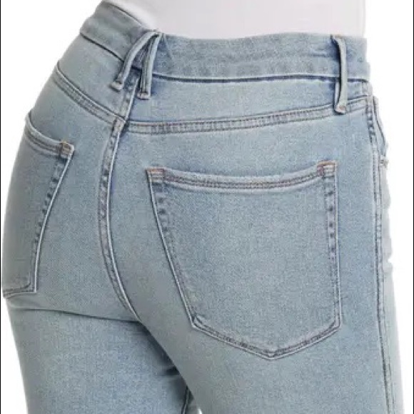 NWT GOOD AMERICAN Good Curve Skinny Crossover Jeans - Picture 13 of 15